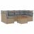 Set canapele de grădină, 7 piese, cu perne, bej, poliratan GartenMobel Dekor