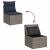 Set canapele de grădină cu perne, 8 piese, gri, poliratan GartenMobel Dekor