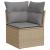 Set canapele de grădină, 6 piese, cu perne, bej, poliratan GartenMobel Dekor