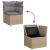 Set canapele de grădină, 12 piese, cu perne, bej, poliratan GartenMobel Dekor