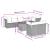 Set mobilier de grădină cu perne, 9 piese, negru, poliratan GartenMobel Dekor