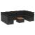 Set canapele de grădină cu perne, 10 piese, negru, poliratan GartenMobel Dekor