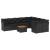Set canapele de grădină cu perne, 10 piese, negru, poliratan GartenMobel Dekor