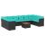 Set canapele de grădină cu perne, 11 piese, negru, poliratan GartenMobel Dekor