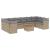 Set canapele de grădină, 11 piese, cu perne, bej, poliratan GartenMobel Dekor