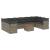 Set canapele de grădină cu perne, 11 piese, gri, poliratan GartenMobel Dekor