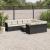 Set canapele de grădină cu perne, 11 piese, negru, poliratan GartenMobel Dekor