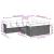 Set canapele de grădină cu perne, 11 piese, negru, poliratan GartenMobel Dekor