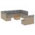 Set canapele de grădină, 12 piese, cu perne, bej, poliratan GartenMobel Dekor