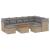 Set canapele de grădină, 10 piese, cu perne, bej, poliratan GartenMobel Dekor