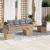 Set canapele de grădină, 7 piese, cu perne, bej, poliratan GartenMobel Dekor