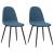 Scaune de sufragerie, 2 buc., albastru, catifea GartenMobel Dekor