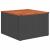 Set canapele de grădină cu perne, 7 piese, negru, poliratan GartenMobel Dekor