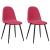 Scaune de bucătărie, 2 buc., roșu vin, catifea GartenMobel Dekor