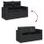Set canapele de grădină cu perne, 10 piese, negru, poliratan GartenMobel Dekor