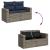 Set canapele de grădină cu perne, 11 piese, gri, poliratan GartenMobel Dekor