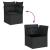 Set canapele de grădină cu perne, 11 piese, negru, poliratan GartenMobel Dekor
