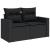 Set canapele de grădină cu perne, 11 piese, negru, poliratan GartenMobel Dekor