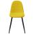 Scaune de bucătărie, 4 buc., galben muștar, catifea GartenMobel Dekor