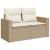 Set canapele de grădină cu perne, 10 piese, bej, poliratan GartenMobel Dekor