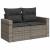 Set canapele de grădină cu perne, 11 piese, gri, poliratan GartenMobel Dekor