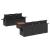 Set canapele de grădină cu perne, 7 piese, negru, poliratan GartenMobel Dekor