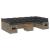 Set canapele de grădină cu perne, 11 piese, gri, poliratan GartenMobel Dekor