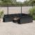 Set canapele de grădină cu perne, 11 piese, negru, poliratan GartenMobel Dekor