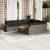 Set canapele de grădină cu perne, 11 piese, gri, poliratan GartenMobel Dekor