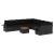 Set canapele de grădină cu perne, 11 piese, negru, poliratan GartenMobel Dekor