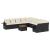 Set canapele de grădină cu perne, 11 piese, negru, poliratan GartenMobel Dekor