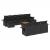 Set canapele de grădină cu perne, 11 piese, negru, poliratan GartenMobel Dekor