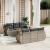 Set canapele de grădină, 7 piese, cu perne, gri, poliratan GartenMobel Dekor