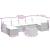 Set mobilier de grădină cu perne, 8 piese, negru, poliratan GartenMobel Dekor