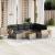 Set canapele de grădină cu perne, 8 piese, gri, poliratan GartenMobel Dekor