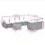 Set canapele de grădină cu perne, 10 piese, negru, poliratan GartenMobel Dekor