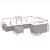 Set canapele de grădină cu perne, 10 piese, bej, poliratan GartenMobel Dekor