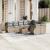 Set canapele de grădină cu perne, 10 piese, bej, poliratan GartenMobel Dekor