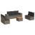 Set canapele de grădină cu perne, 8 piese, gri, poliratan GartenMobel Dekor