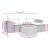 Set mobilier de grădină cu perne, 5 piese, negru, poliratan GartenMobel Dekor