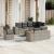 Set canapele de grădină, 9 piese, cu perne, gri, poliratan GartenMobel Dekor