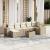 Set canapele de grădină, 8 piese, cu perne, bej, poliratan GartenMobel Dekor