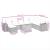 Set mobilier de grădină cu perne, 9 piese, negru, poliratan GartenMobel Dekor