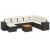 Set mobilier de grădină cu perne, 9 piese, negru, poliratan GartenMobel Dekor