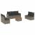 Set canapele de grădină cu perne, 8 piese, gri, poliratan GartenMobel Dekor