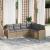 Set canapele de grădină cu perne, 6 piese, bej, poliratan GartenMobel Dekor