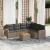 Set canapele de grădină, 7 piese, cu perne, gri, poliratan GartenMobel Dekor