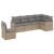 Set canapele de grădină cu perne, 6 piese, bej, poliratan GartenMobel Dekor