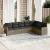 Set canapele de grădină, 7 piese, cu perne, gri, poliratan GartenMobel Dekor
