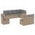 Set canapele de grădină, 8 piese, cu perne, bej, poliratan GartenMobel Dekor